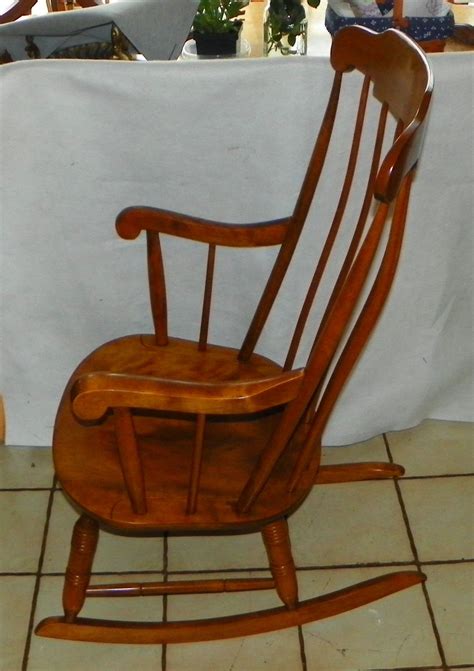 Inspired sam maloof rocking chair. Maple Boston Rocker / Rocking Chair by Nichols & Stone (BM ...