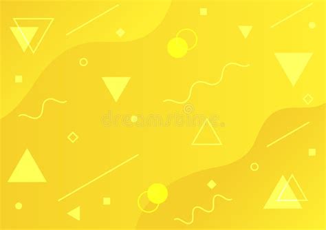 Abstract Geometric Background Geometric Shape On Yellow Gradient