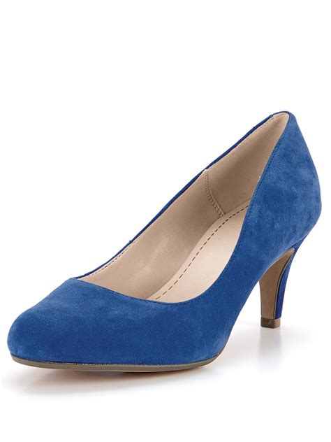 Clarks Arista Abe Suede Court Shoes In Blue Bluesuede Lyst