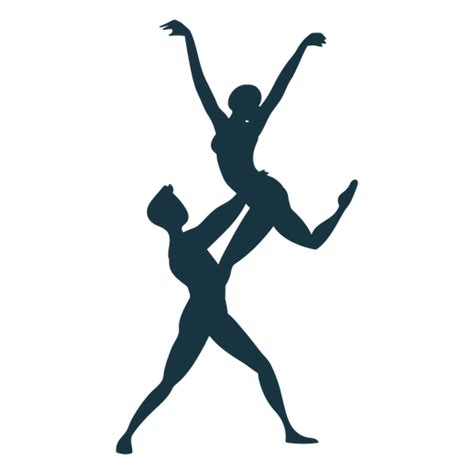 Design PNG E SVG De Silhueta De Postura De Bailarina Bailarina Para