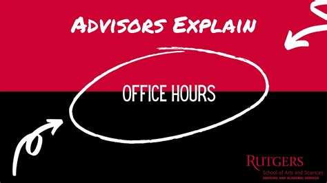 Advisors Explain Office Hours Youtube
