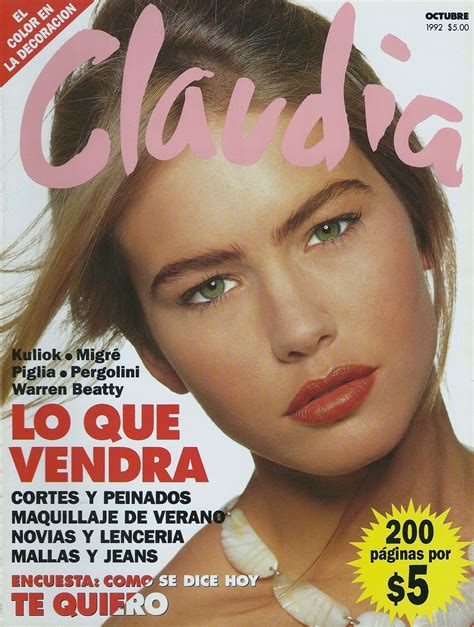 Valeria Mazza Claudia Cover 1992 Maquillaje De Verano Maquillaje De