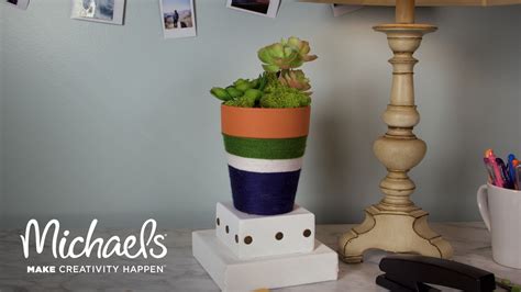 Create Your Own Yarn Wrapped Clay Pot Michaels Youtube