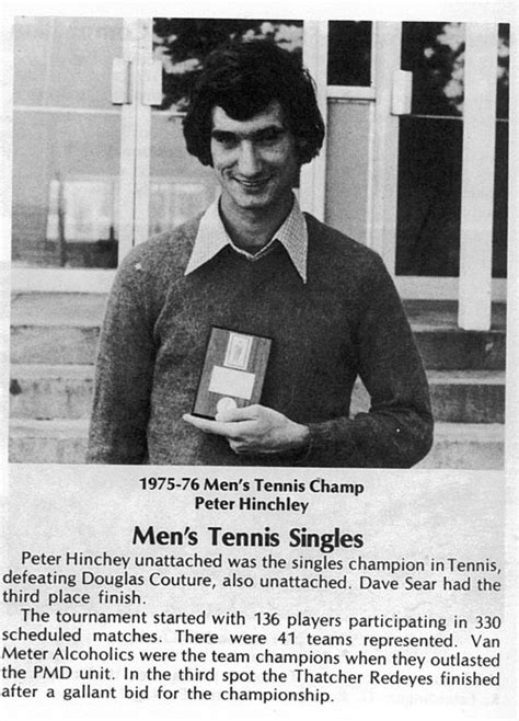 1975 Mens Tennis Singles Fall Campus Recreation