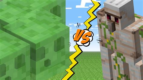 100 Slimes Vs 1 Iron Golem Who Do You Think Will Win Youtube