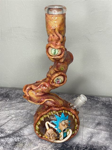 Rick And Morty Sour Glass In 2021 Rick And Morty Cool Bongs Glass