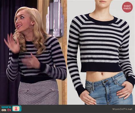Wornontv Emmas Grey Striped Sweater And Quilted Skirt On Jessie