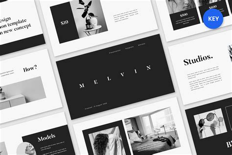 Black White Minimal Keynote Template Graphic By Birulangit · Creative