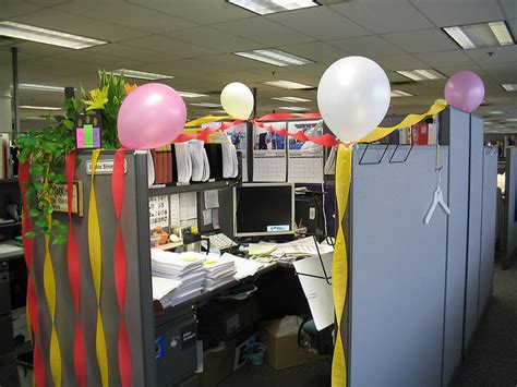 Birthday Decorated Cubicles