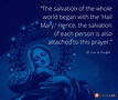 The Salvation Of The Whole World Began With A Hail Mary - Catholic-Link