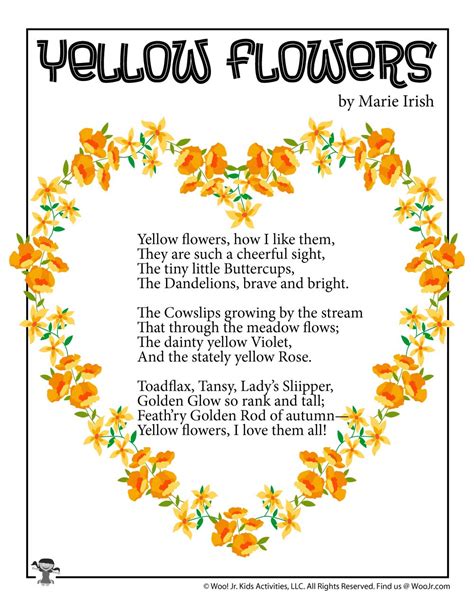 35 Fresh Flower Poems For Kids