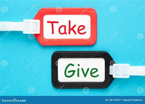 Give And Take Concept Stock Image Image Of Concept 136174337