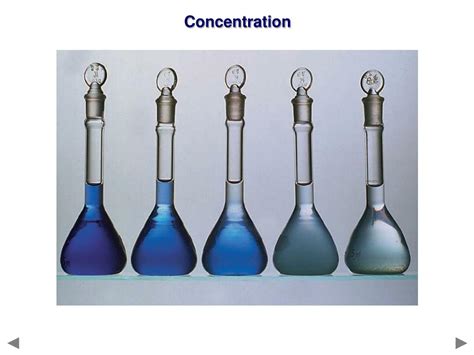 Ppt The Concentration Of Substances Vce Chemistry Unit 2