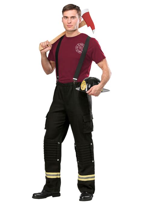 Fever Mens Fireman Costume Juguetes Y Juegos Ubicaciondepersonas