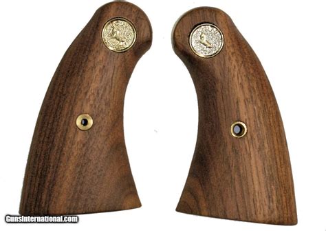 Colt Police Positive Special Walnut Grips With Medallions For Sale