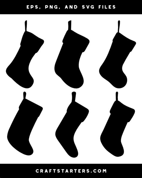Whimsical Stockings Clip Art Library