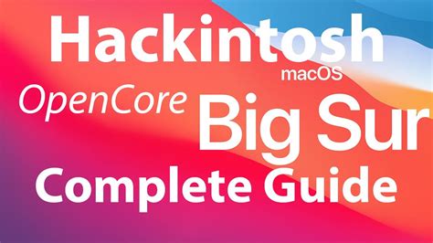 Install MacOS Big Sur On PC OpenCore Hackintosh Bios Settings AMD RX XT And Intel Th