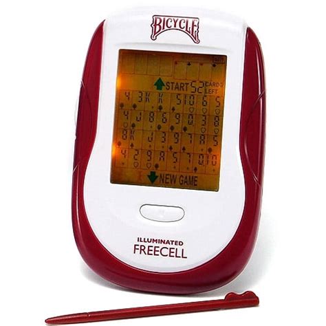 Techno Source Bicycle Freecell Solitaire Game Illuminated Touch Screen