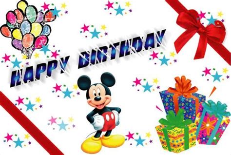 Happy Birthday Pictures Clip Art Happy Birthday Mickey Mouse Happy
