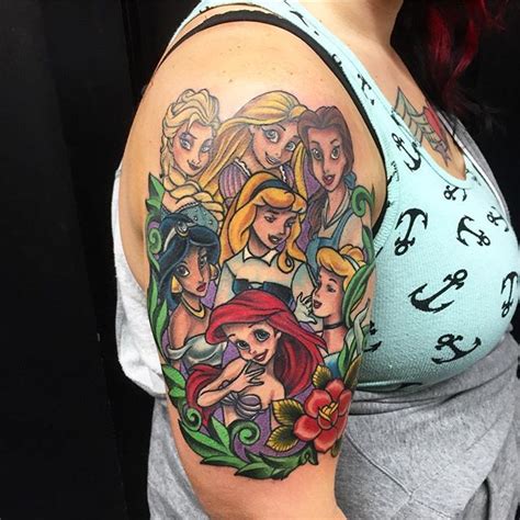 1337tattoos Disney Tattoos Disney Prinzessin Tattoo Ärmeltätowierungen