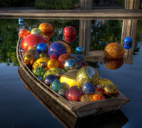 Dallas Arboretum Chihuly Glass Balls Boat2 Davidchidester Flickr