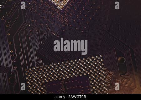 The Micro Elements Of Computer Central Processor Unit Cpu Contact Pins Close Up Stock Photo Alamy