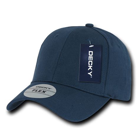 DECKY FITALL FLEX FITTED BASEBALL HAT HATS CAPS CAP 6 PANELS For Men ...