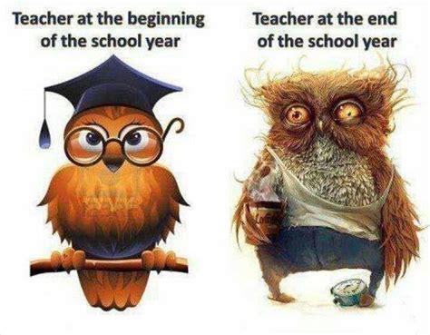 Teacher And The Beginning Of The School Year Teacher At The End