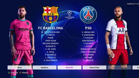 If psg can score 4 goals in away match, then barcelona also can do that. PES 2020 - Barcelona vs PSG - UEFA Champions League UCL ...