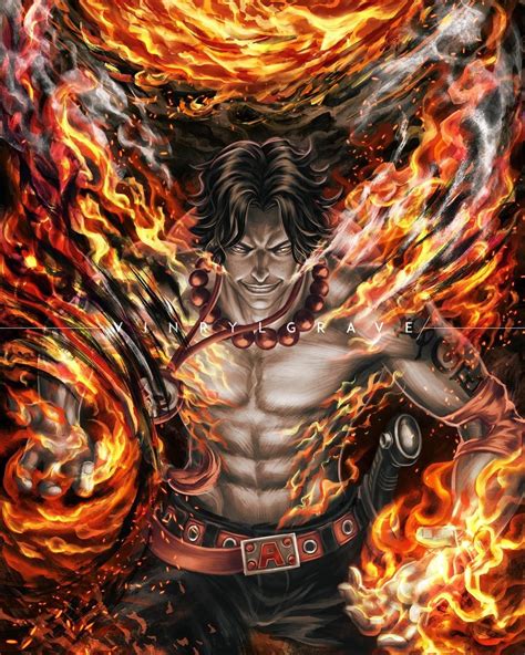 Portgas D Ace Firefist Ace 2nd Division Commander Of Whitebeard