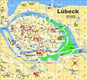 Lübeck tourist map