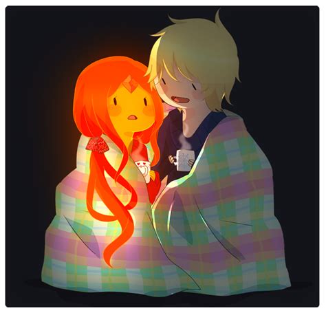 Safebooru Boy Girl Adventure Time Blanket Blonde Hair Blush