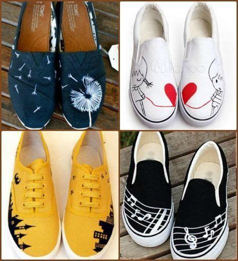 10 Easy Designs To Make Funky Hand Painted Sneakers Shoe Makeover