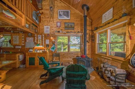 Home maine real estate log homes kits dealers. North Maine Woods Log Cabin on 429 Acres for sale