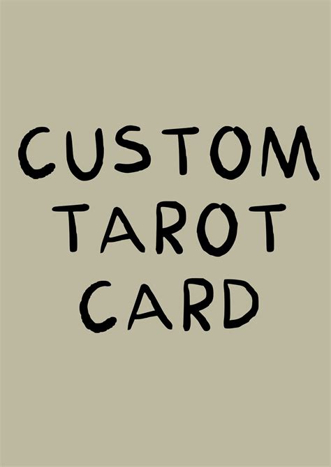 Custom Tarot Etsy