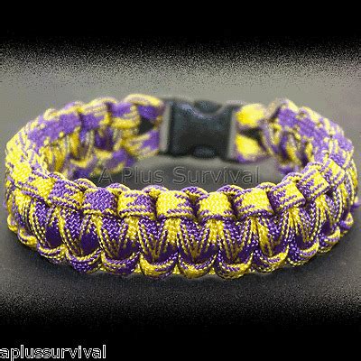 If you find it cheaper elsewhere, we'll beat it. Grapevine Purple & Yellow Paracord Emergency Survival Rope Bracelet Made in USA | eBay