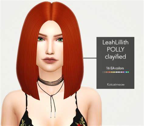 Leahlillith Polly Hair Clayified At Kotcatmeow Sims 4 Updates