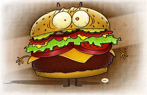 Cheese Burger Cartoons And Such John Trabbic Iii