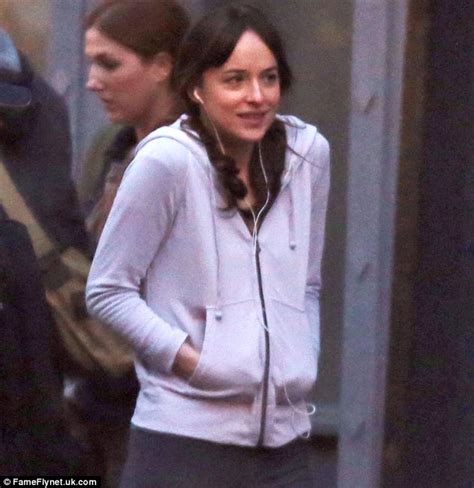 Dakota Johnson In Tight Leggings While Filming Fifty Shades Of Grey Movie Daily Mail Online