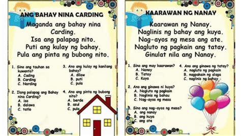 Filipino Reading Materials For Grade 5 Img Wut