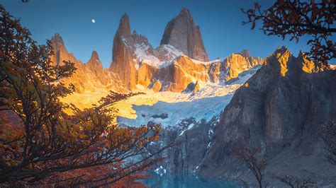 1920x1080 Sunrise Starring Mt Fitz Ro In Patagonia 4k Laptop Full Hd