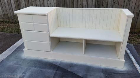 Storage Bench Made From A Dresser My Repurposed Life