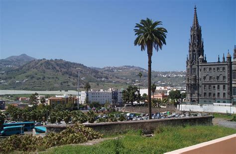 The Town Of Arucas In Gran Canaria