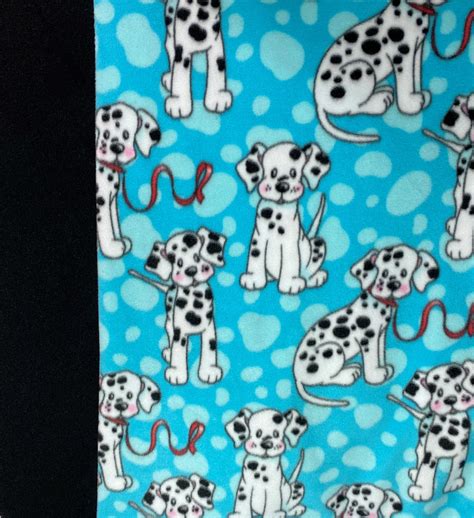 Dalmatian Print Cozy Fleece Blanket Impresión De Perro Etsy