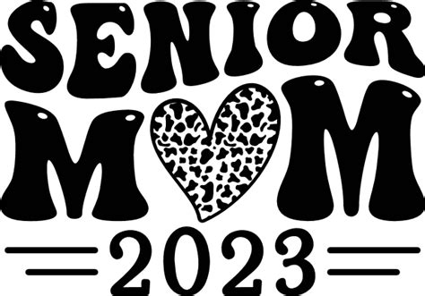 Senior Mom 2023 American Football Graduation Free Svg File For