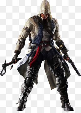 Assassins Creed Iii Play Arts Kai Connor Figura Fundo Png Imagem Png