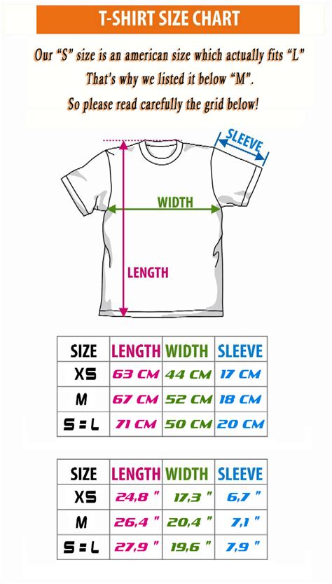 T Shirts Size Info Bratt Sinclaire Official