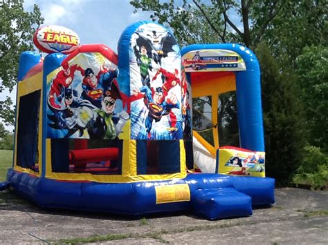 Bounce House Rental Justice League Combo Inflatable Party Rental