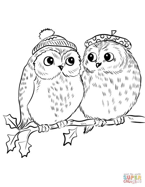 cute owl coloring pages for adults coloring pages