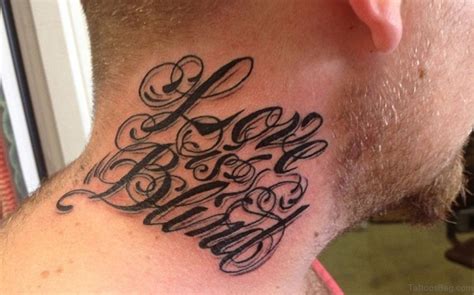 28 Lovable Love Tattoos On Neck